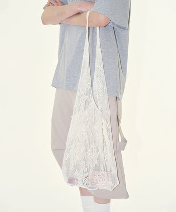 Floral pattern see-through bag